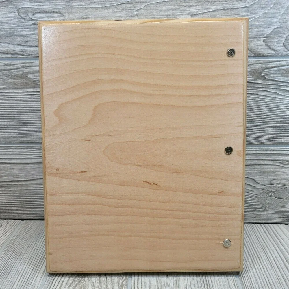 Handmade Tree of Life Celtic Heart Wood Journal Natural Wood Pyrography‎ Art